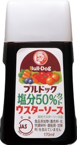 BULL-DOG SALT 50% CUT WORCESTER SAUCE - 170ML