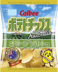 CALBEE - POTATO CHIPS - AUSTRALIA - OLIVE SALT