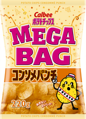 CALBEE - POTATO CHIPS - CONSOMME PUNCH - MEGA BAG