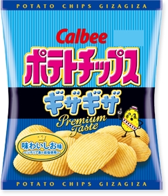 CALBEE - POTATO CHIPS - GIZAGIZA - SALT