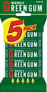 GREEN GUM - 5 PACKS